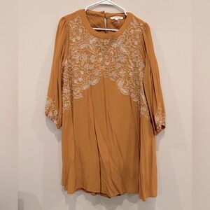 Mustard Long-Sleeve Dress